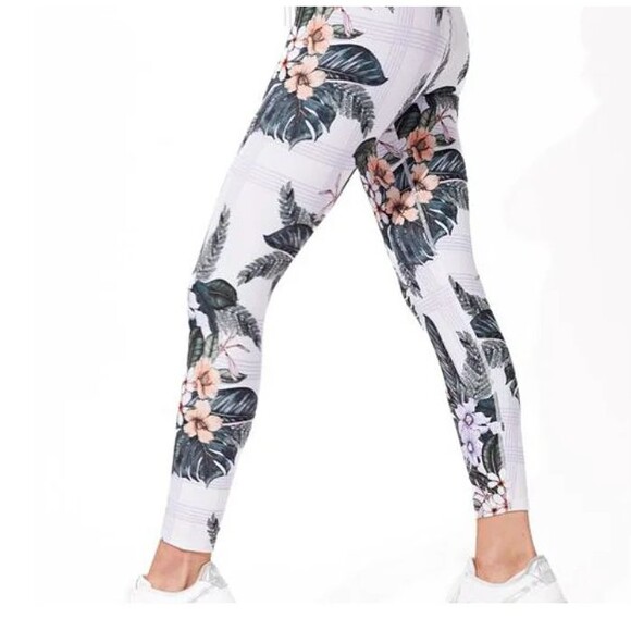 Eleven by Venus Williams Tropicana Leggings Womens Small Yoga Tennis 25" New - Picture 2 of 4